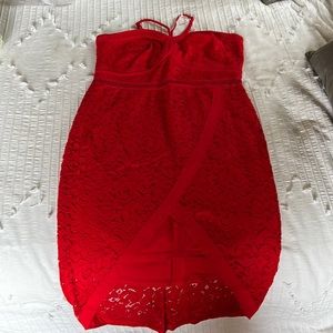 VENUS red lace dress NWOT sz14